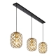 lafabryka.pl Lampa wisząca gold/brass 3L WOLFRAM 21417/03/02 Lucide